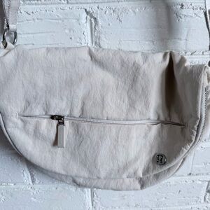 lululemon‎ athletica Light Gray Crossbody Bag